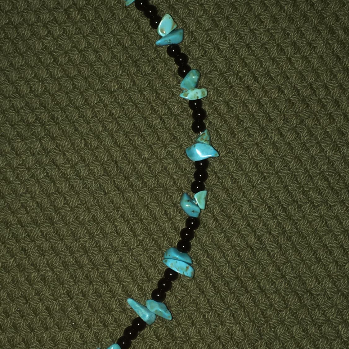 블루 원석 비즈 목걸이 상품이미지2