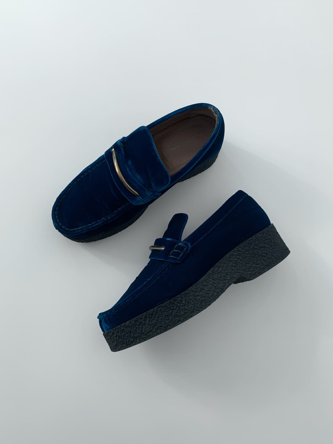 Velour Flatform Loafer 상품이미지1
