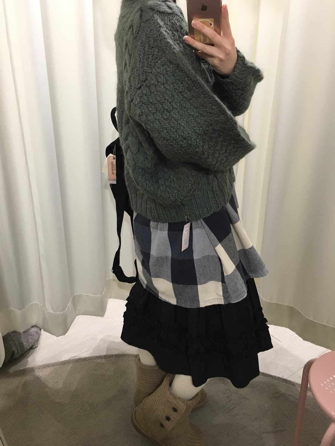 그리너리 도톰 꽈배기 가디건 상품이미지6