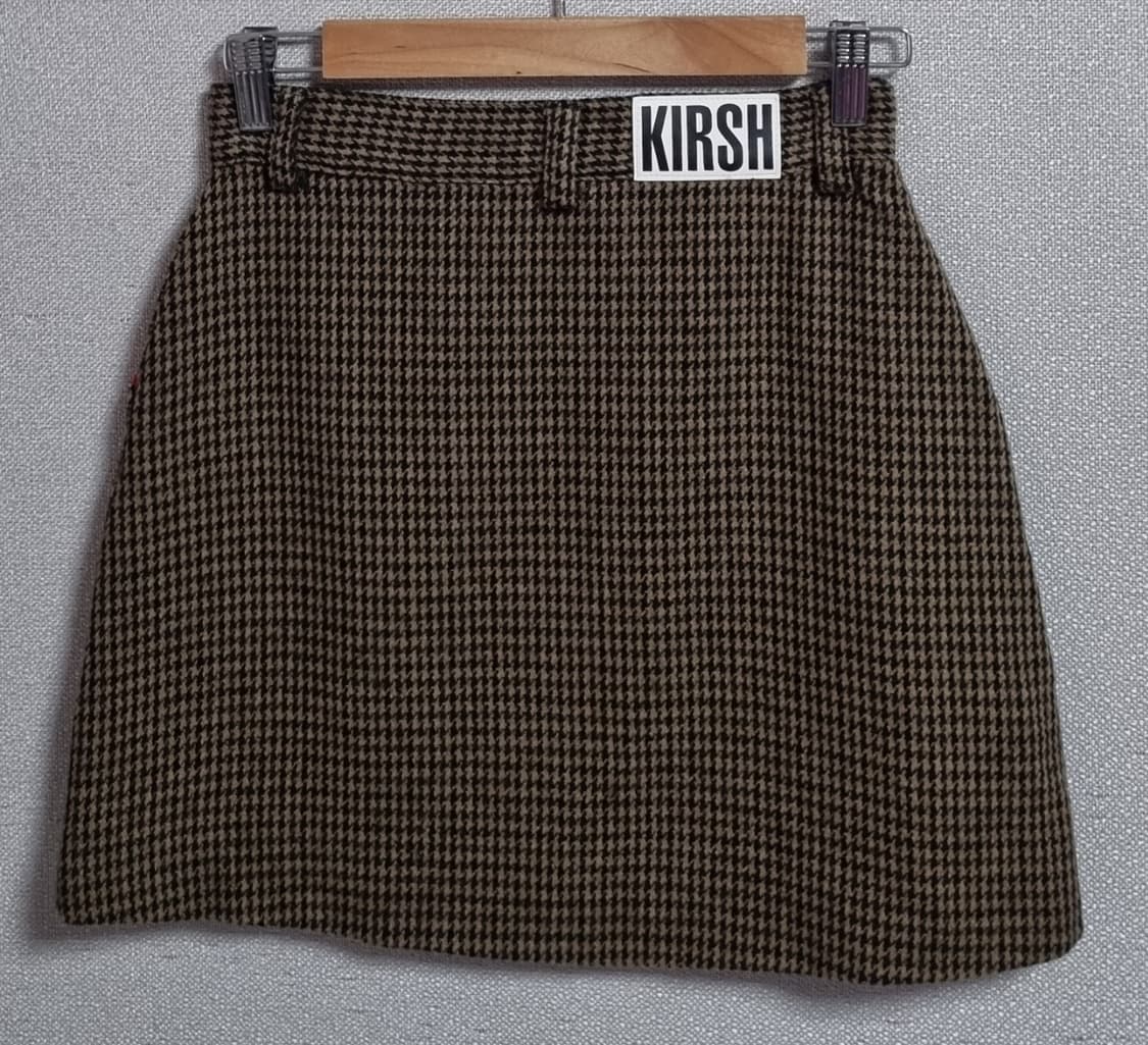 1사이즈) 키르시 체크 울혼방 스커트 상품이미지2
