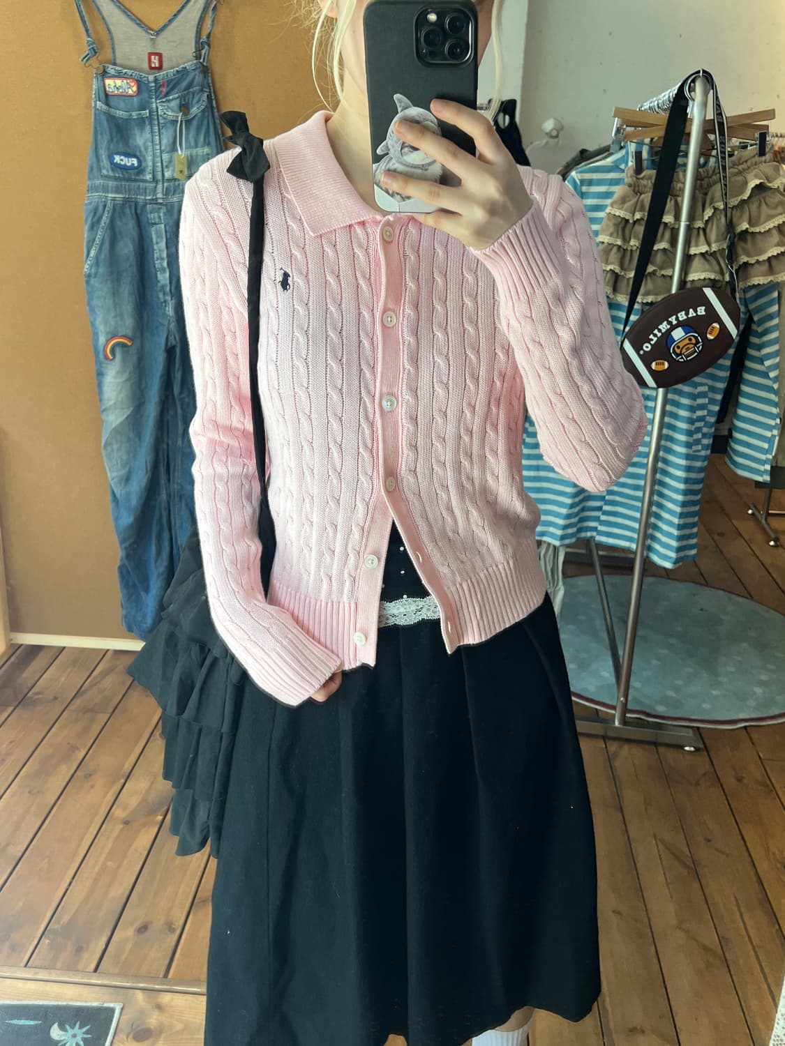 폴로 딸기우유 꼬임 니트  상품이미지6