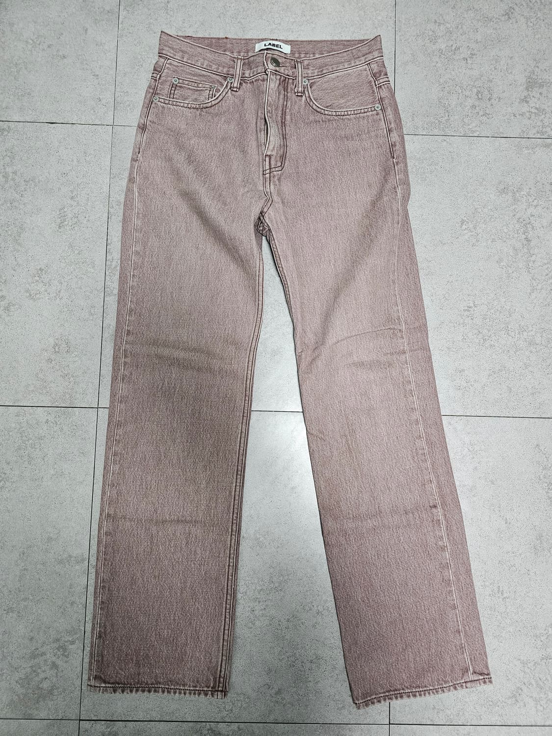 Label 아카이브 스트레이트 핏 핑크 팬츠 상품이미지1