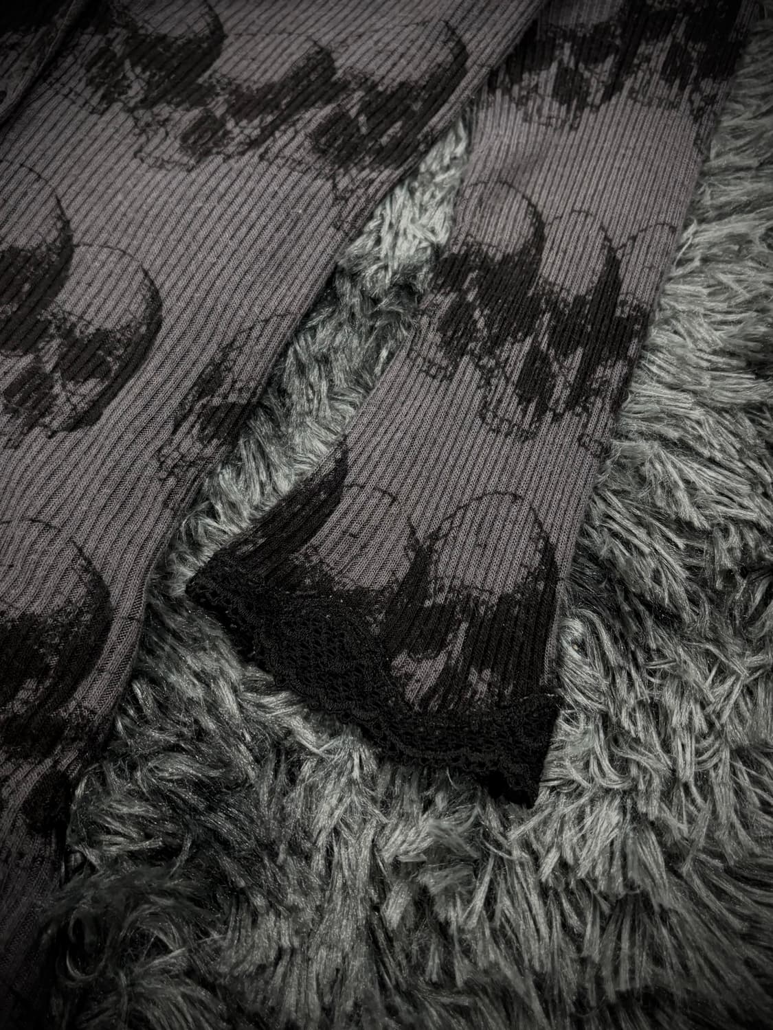 Hysteric Glamour 스컬 패턴 레이스업 가디건 상품이미지5