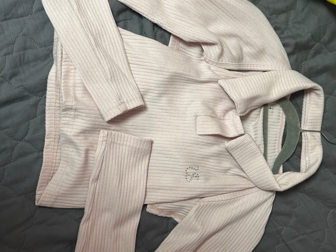 어글리쉐도우 홀터넥 나시 볼레로 세트 탑 핑크 상품이미지6