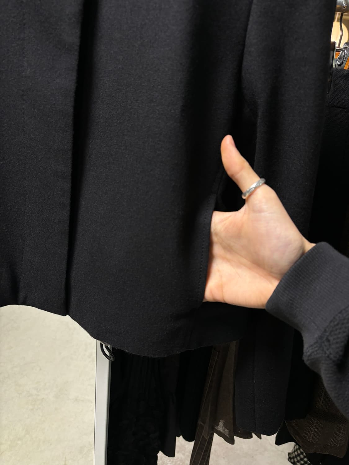 Kiyoko takase 크롭 울자켓 상품이미지4