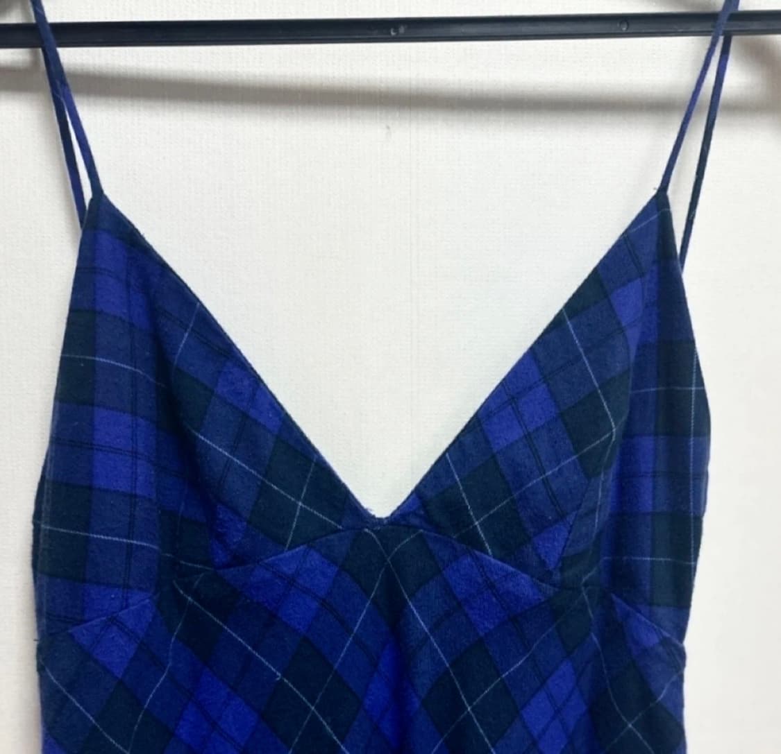 [ZARA] 체크 슬립 롱원피스 상품이미지6