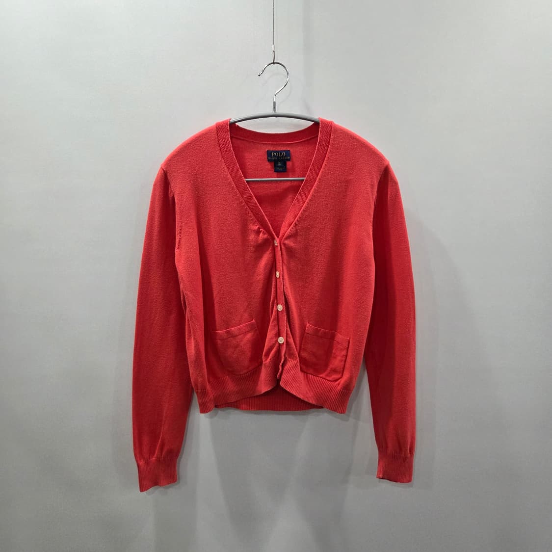 폴로랄프로렌 걸즈 가디건 코랄 XL/16 상품이미지1
