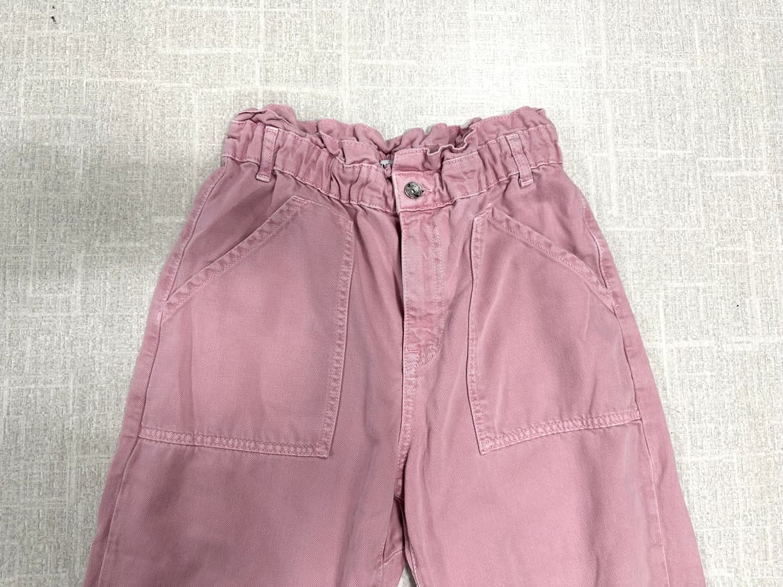 ZARA 핑크 베기핏 밴딩 팬츠 상품이미지4