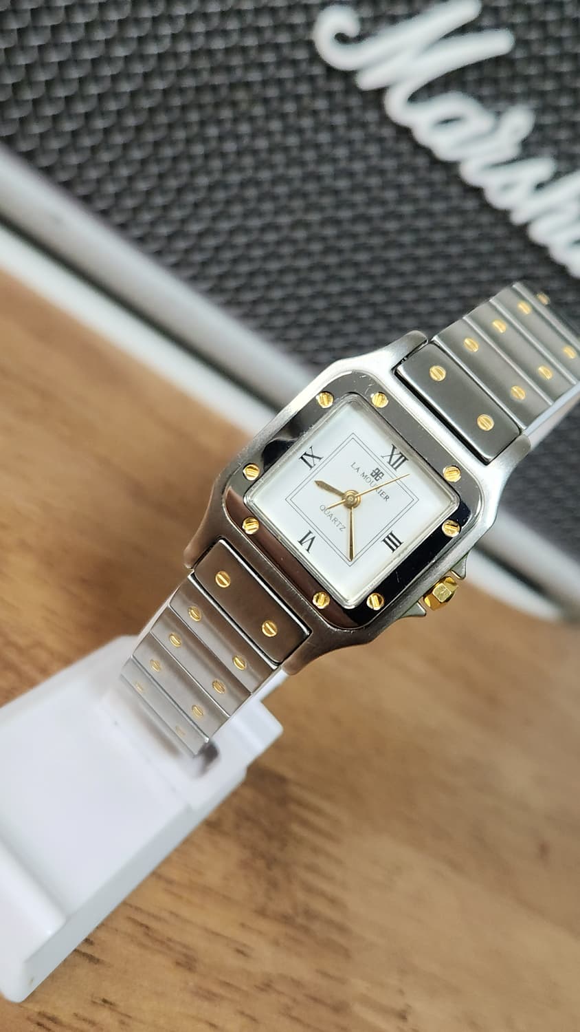 #LA MURIER 산토스 오마주 22k 골드 콤비 여성명품시계  급처 상품이미지2