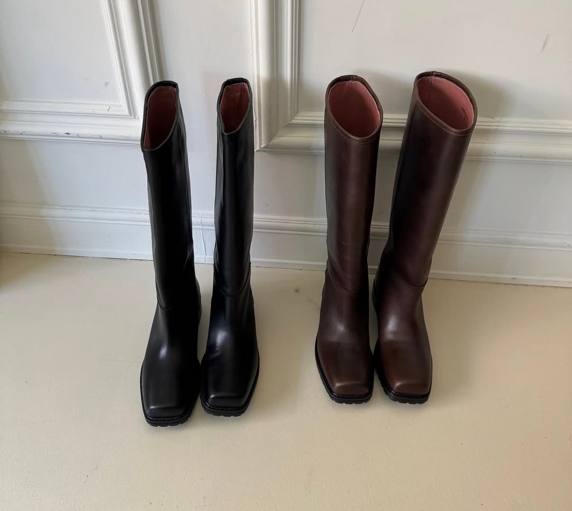 새상품 고현정 부츠 소가죽 아카이브앱크 상품이미지4