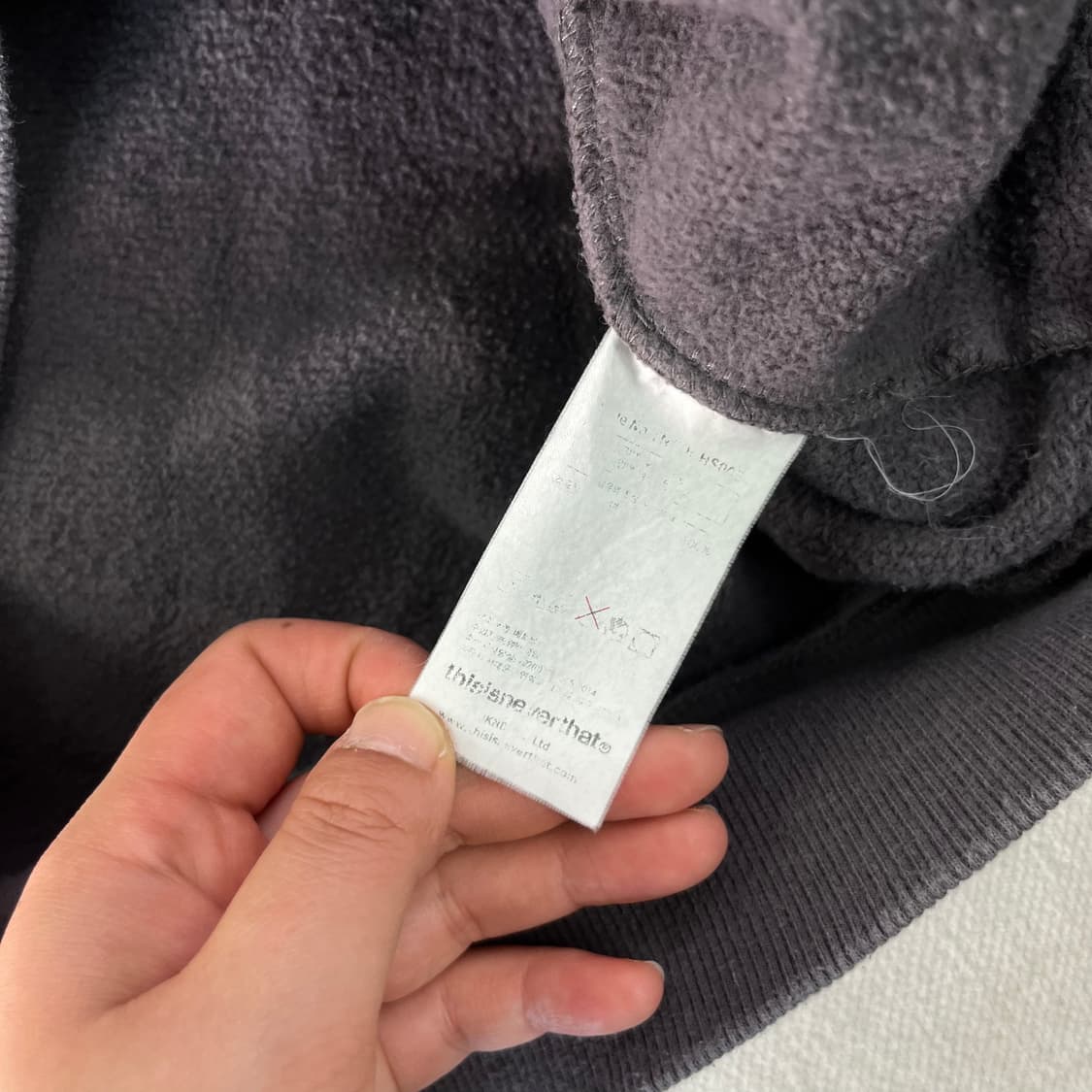 100 디스이즈네버댓 스펠아웃 자수로고 후드티 상품이미지5