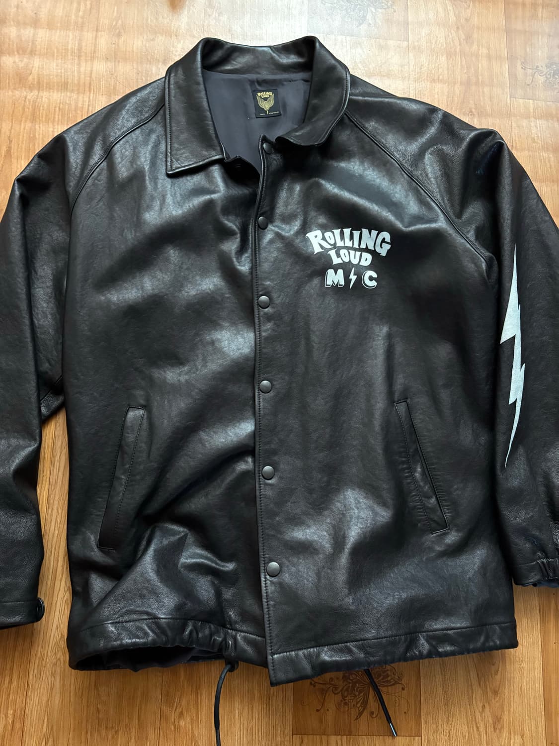 롤링라우드 레더 코치자켓 XL 상품이미지1