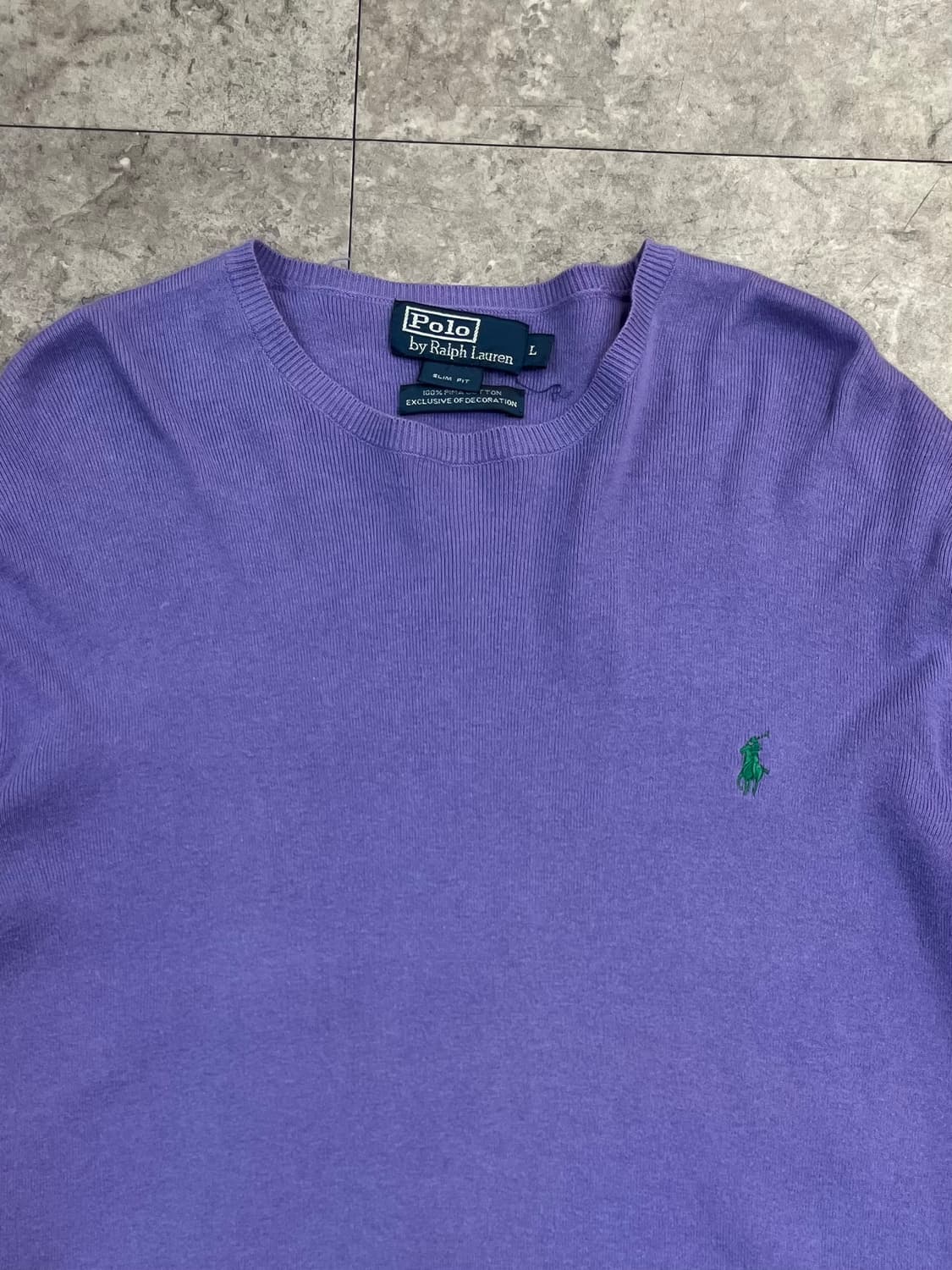폴로 랄프로렌 니트 라이트퍼플 L #csz3226 상품이미지6