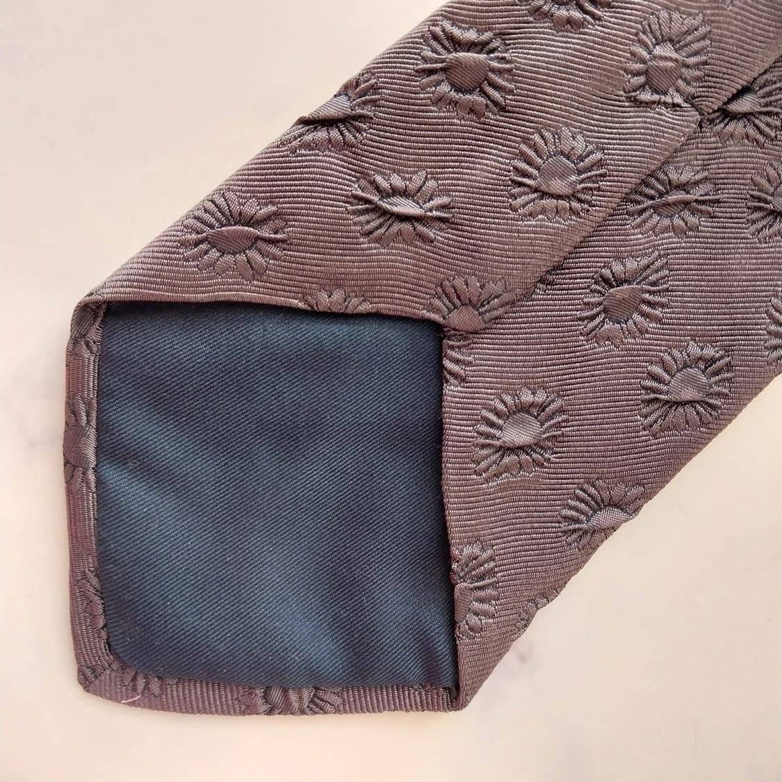 알테아 실크 해바라기 패턴 넥타이 9.4cm A+등급 K2275 상품이미지7