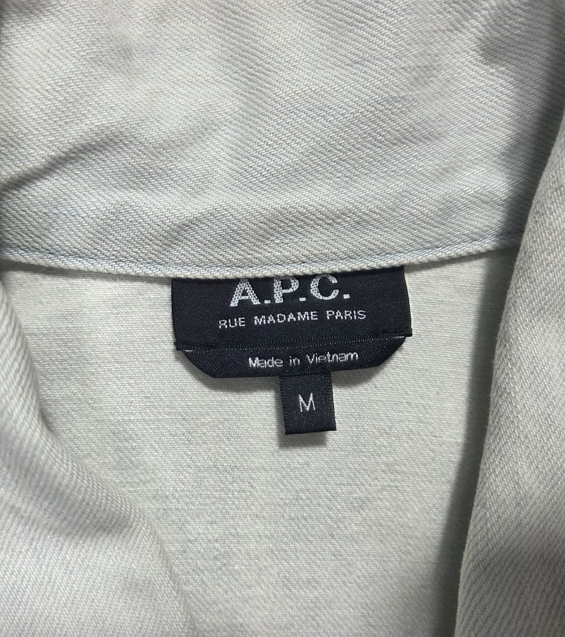 APC 아페쎄 Warren 워렌 블리치 데님 트러커 자켓 M 상품이미지5