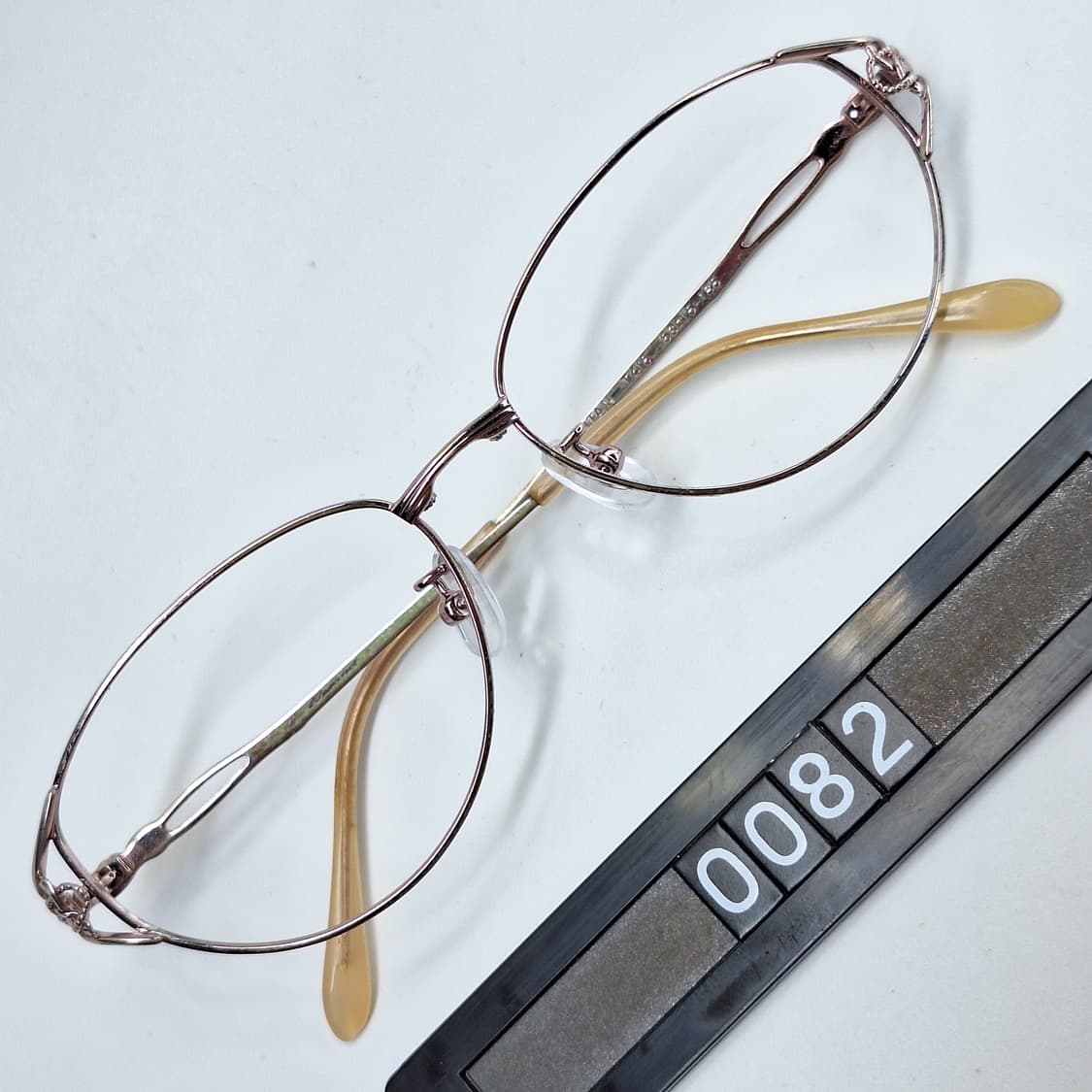 00s 일본 빈티지/ T415 보석 힌지 장식 티타늄 안경테53mm/여성 상품이미지1