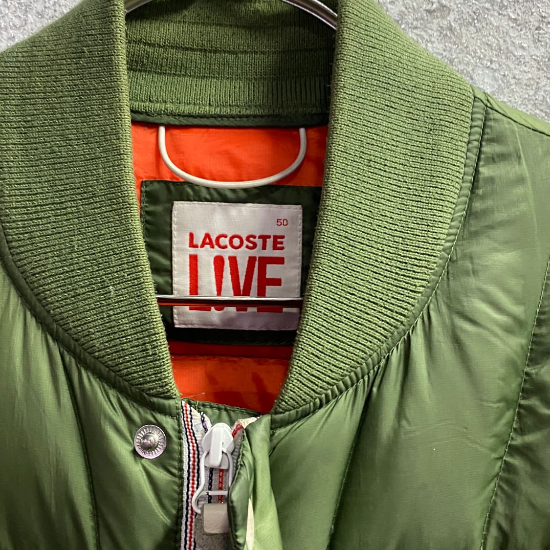 라코스테 스몰로고 카키 투웨이 경량패딩 B3271 상품이미지3