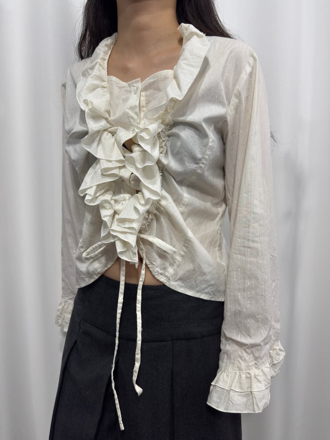 design shirring shirt 상품이미지4