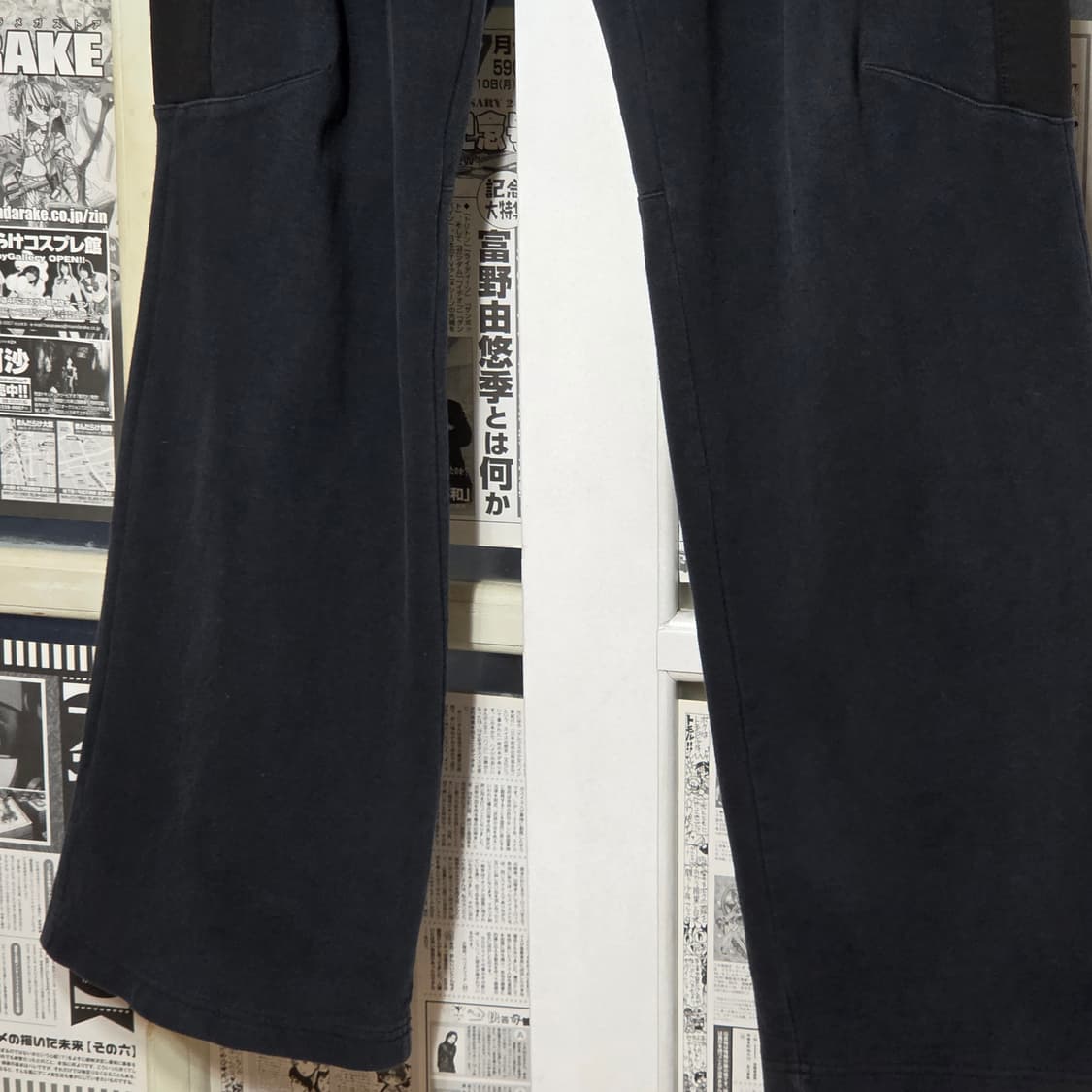 카파 네이비 코튼 와이드 트랙팬츠 상품이미지5