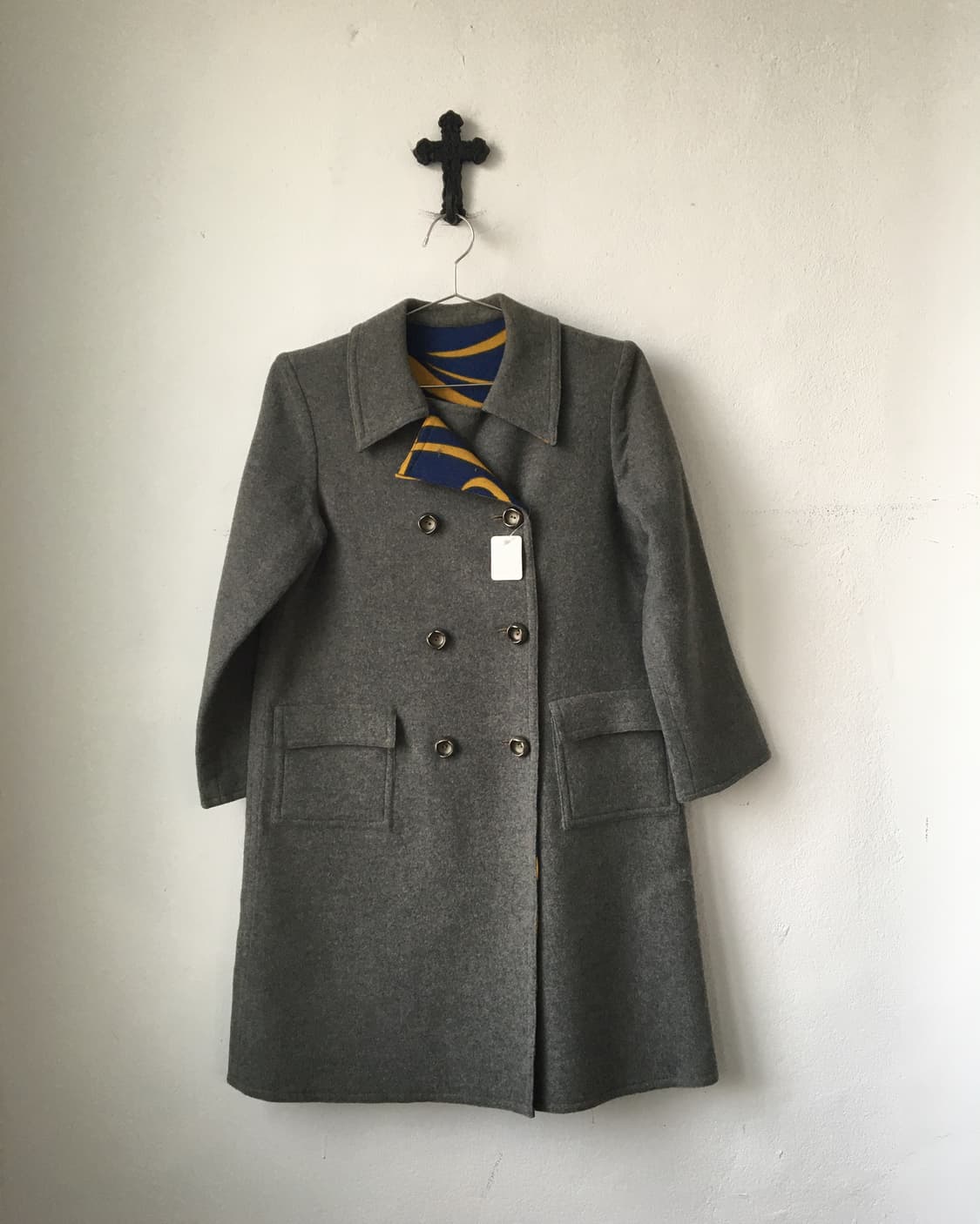 Reversible double button coat 상품이미지2