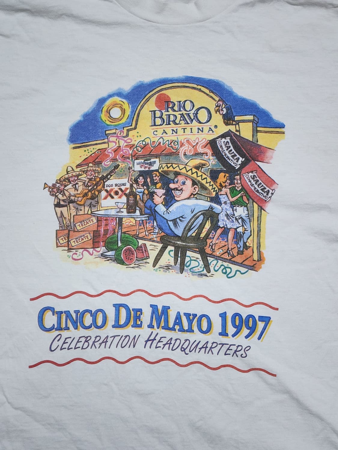 1997 Rio Bravo Cantina Cinco De Mayo 티셔츠 상품이미지3