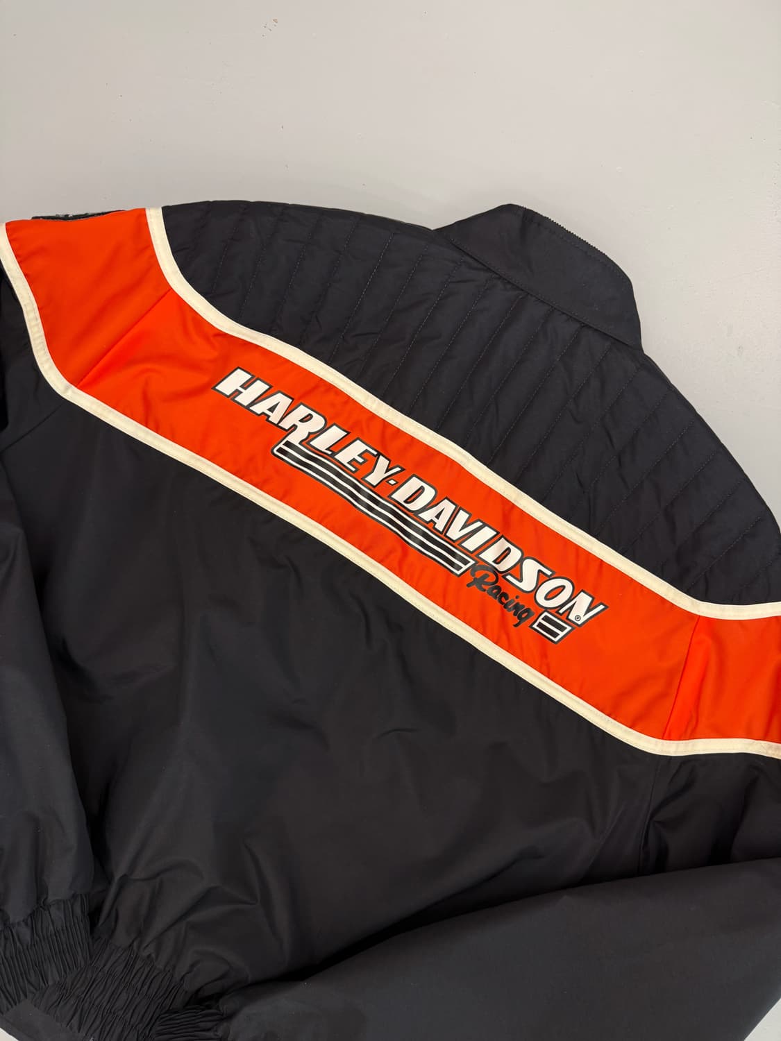 할리데이비슨 루즈핏 빅로고 레이싱 나일론 봄버 자켓 상품이미지5
