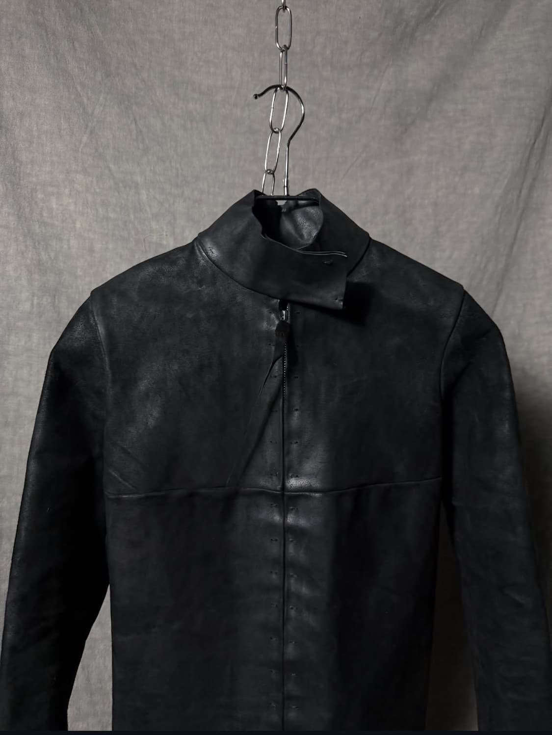 m.a+ Cross Seam Horse Leather Jacket 상품이미지3