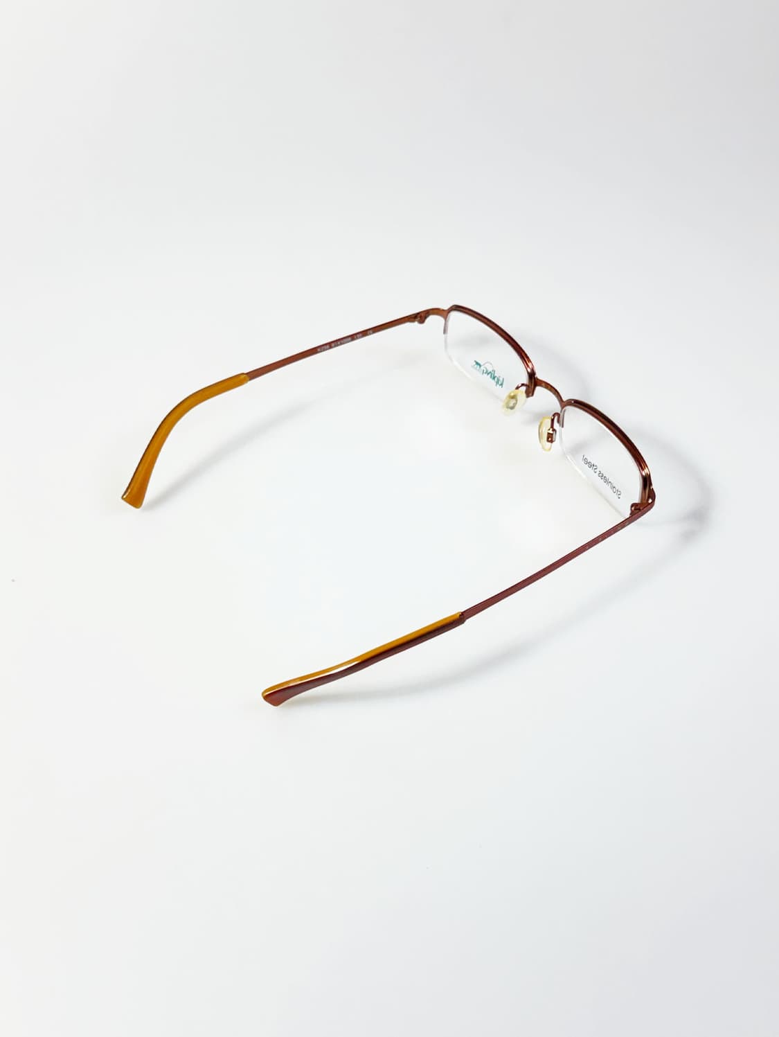 KIPLING 반무테 스퀘어 메탈 프레임 빈티지 안경 상품이미지4