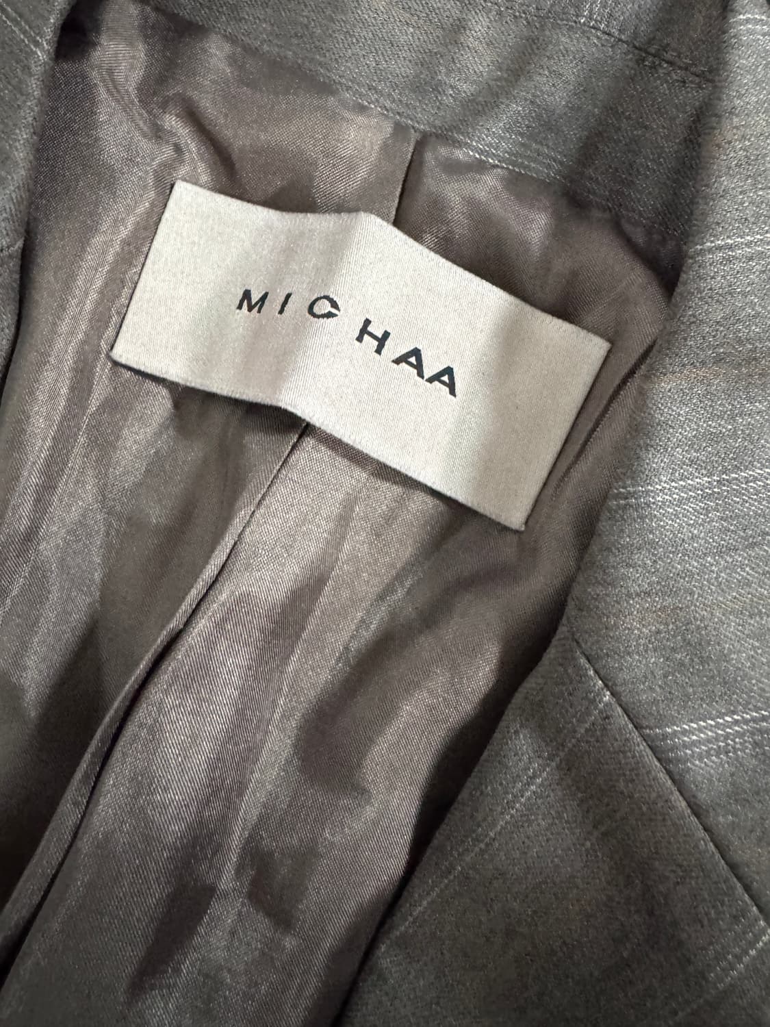 여성 미샤 스트라이프 실크 울 혼방 정장 스커트 셋업 상품이미지5