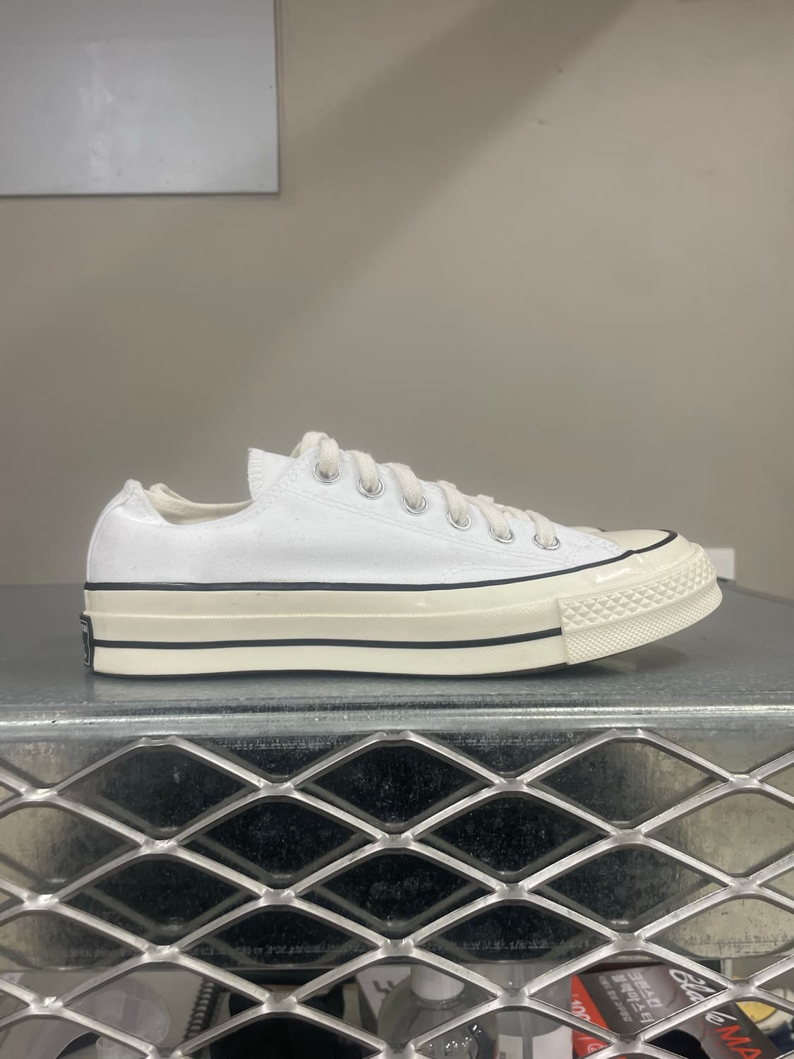 컨버스 척 70 로우 빈티지 캔버스 핀스트라이프 화이트 245 상품이미지4