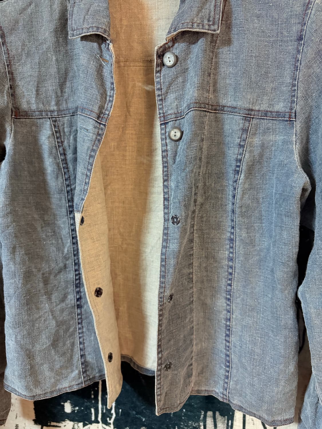 Linen  work jacket  상품이미지6