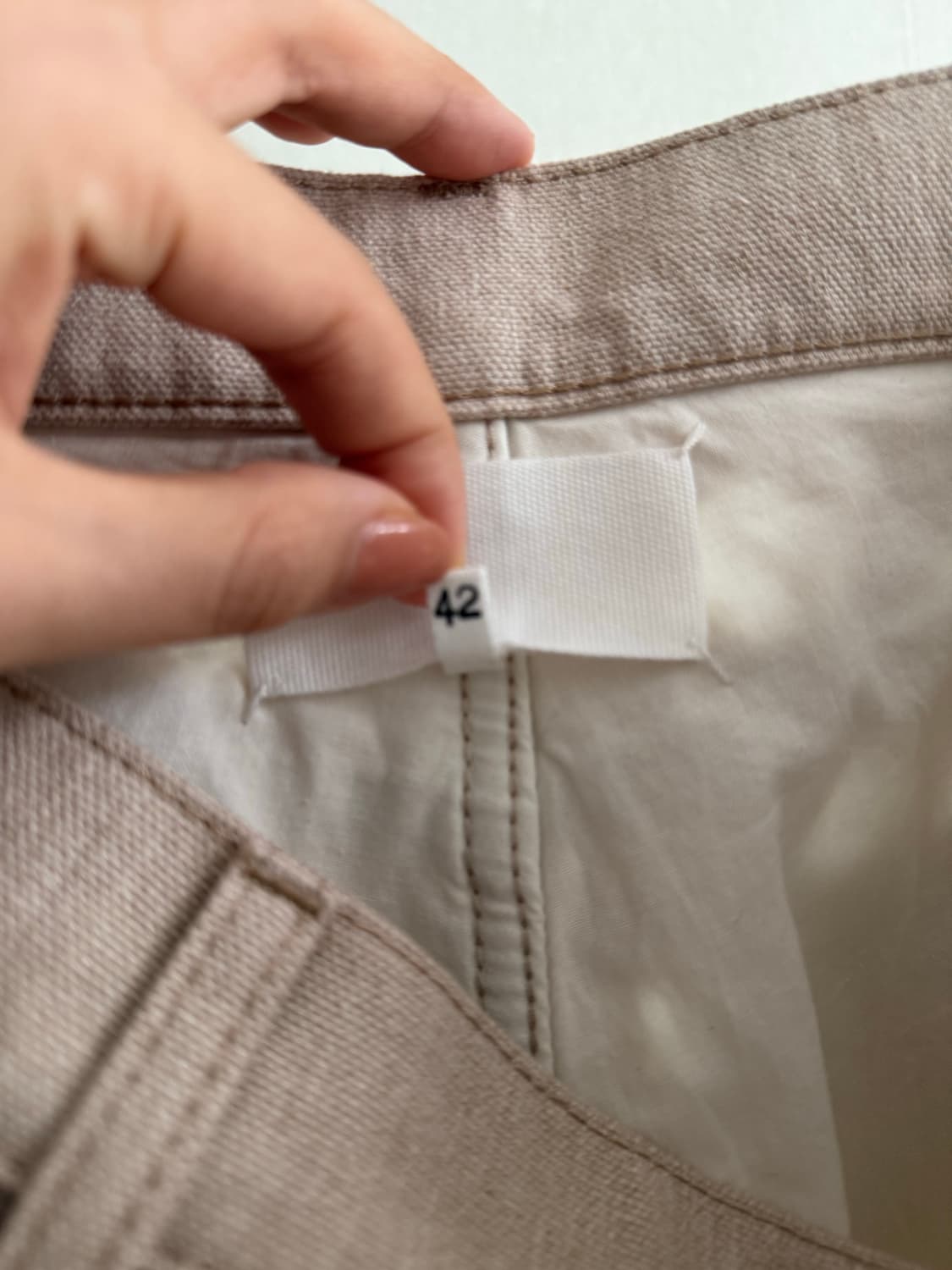 메종마르지엘라 20SS 펀치드홀 데님 베이지 상품이미지7