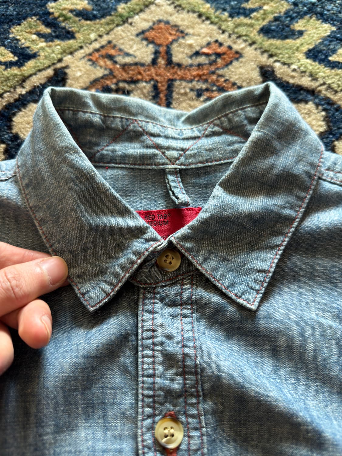 00s Levi's Rad tab Chambray shirt 상품이미지6