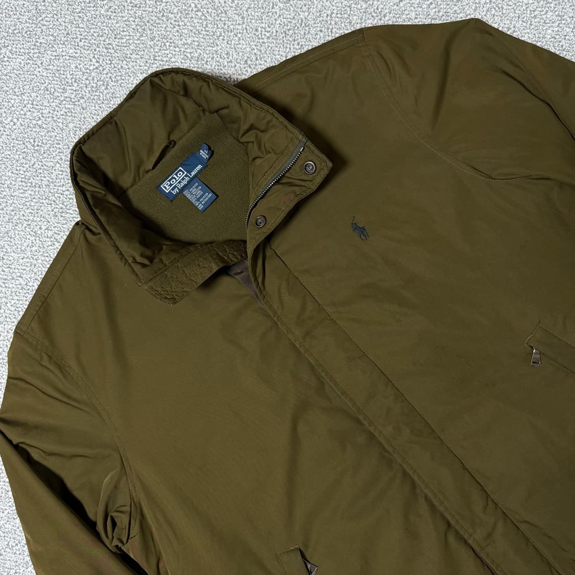 폴로 랄프로렌 기모 자켓 카키 105 상품이미지3