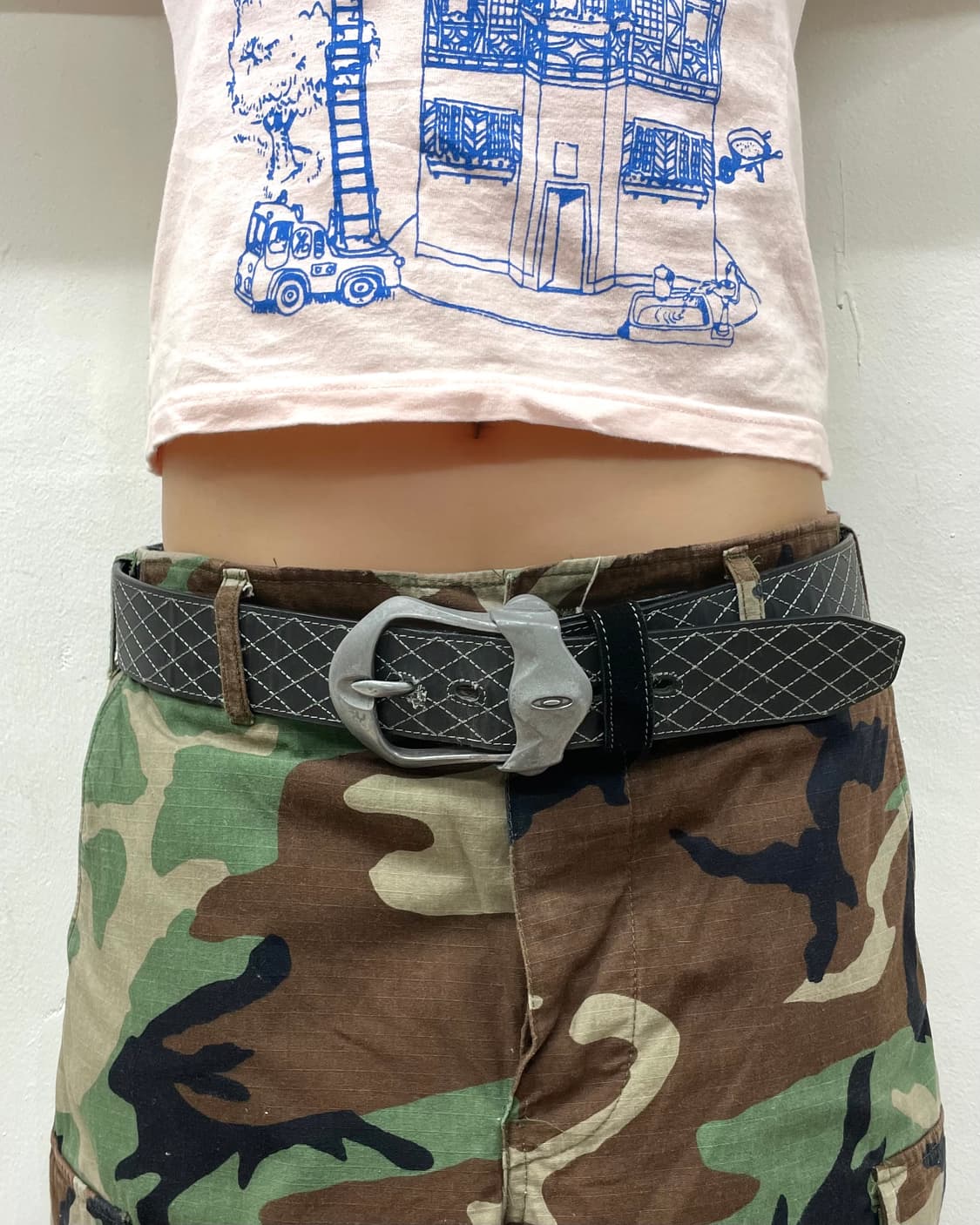 OAKLEY Antique Silver Stitch Belt 상품이미지1