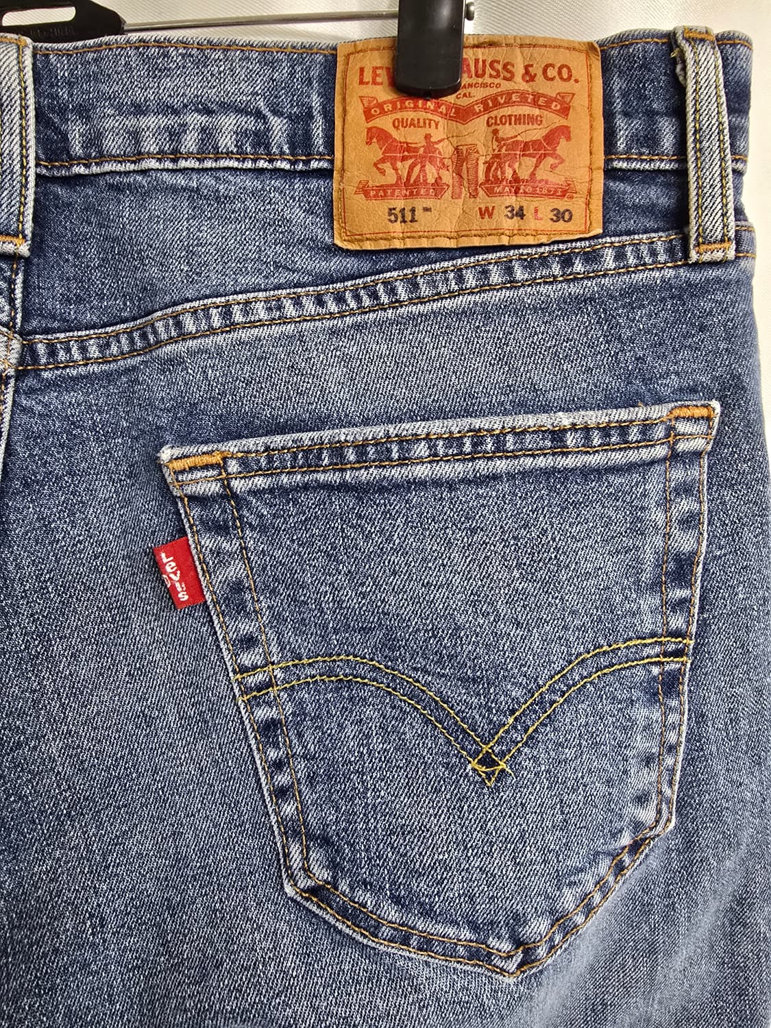 리바이스 511청바지 블루 데님 팬츠 (1816) 상품이미지3