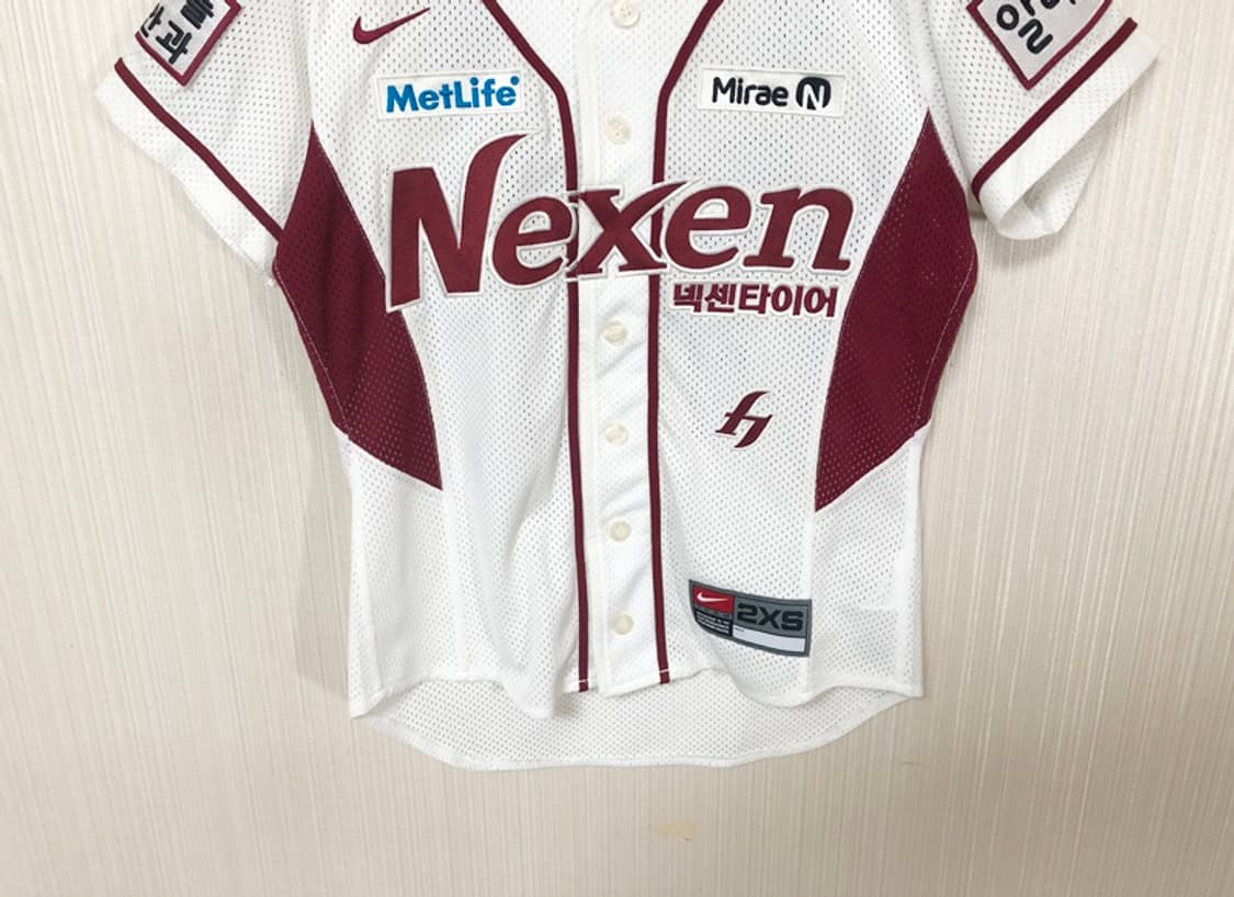 KBO 나이키 넥센(키움)히어로즈 홈유니폼 XXS(80) #14 서건창 상품이미지3