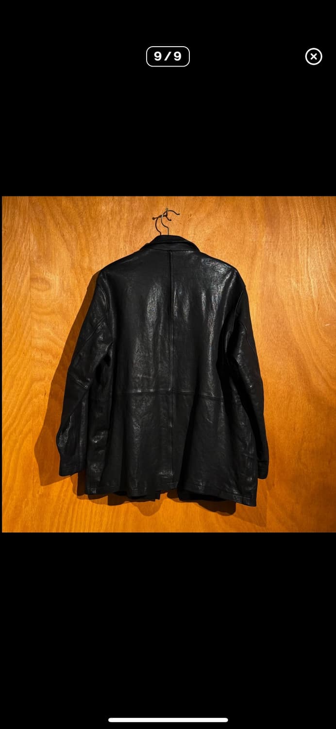 유스 워시드 레더 자켓 M 상품이미지9