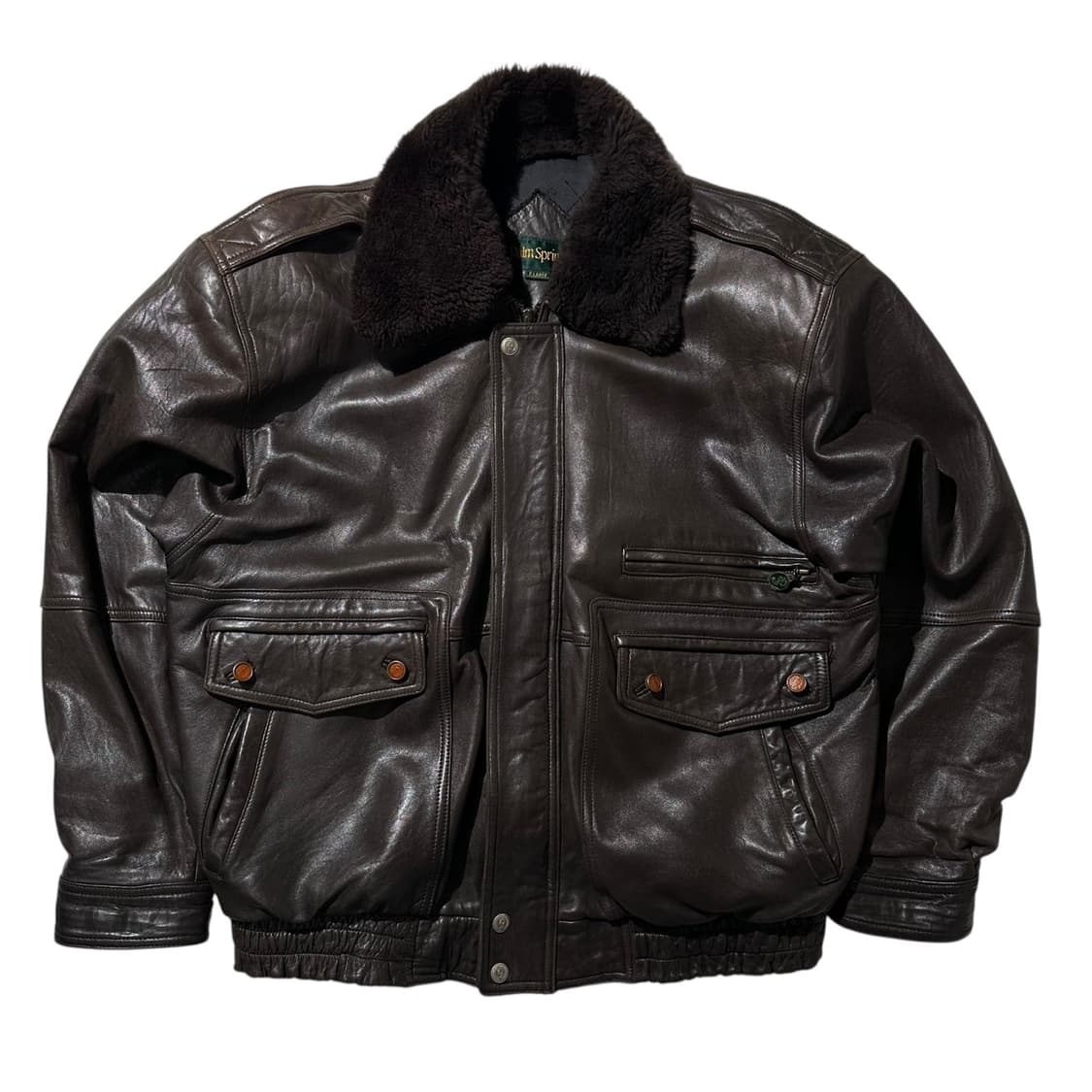 Palm Spring A-2 램스킨 봄버 블루종 자켓 상품이미지1