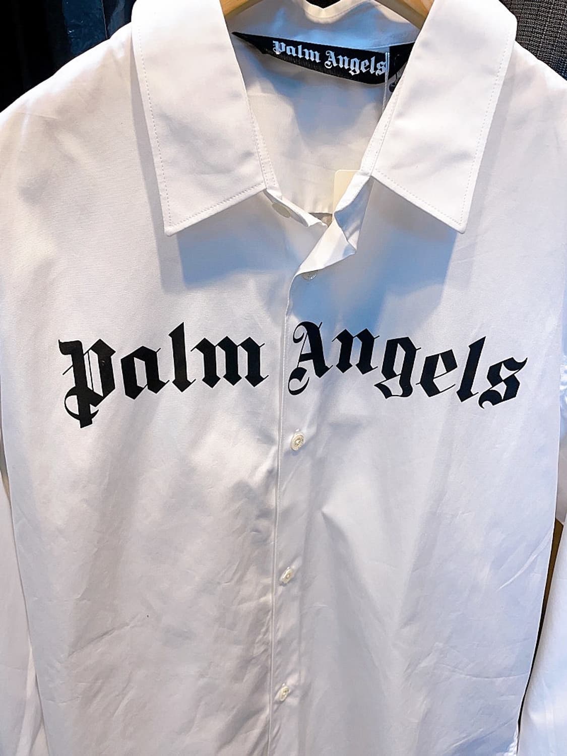 (정품/새상품) 팜 엔젤스 공용 레터링 화이트 셔츠 상품이미지2