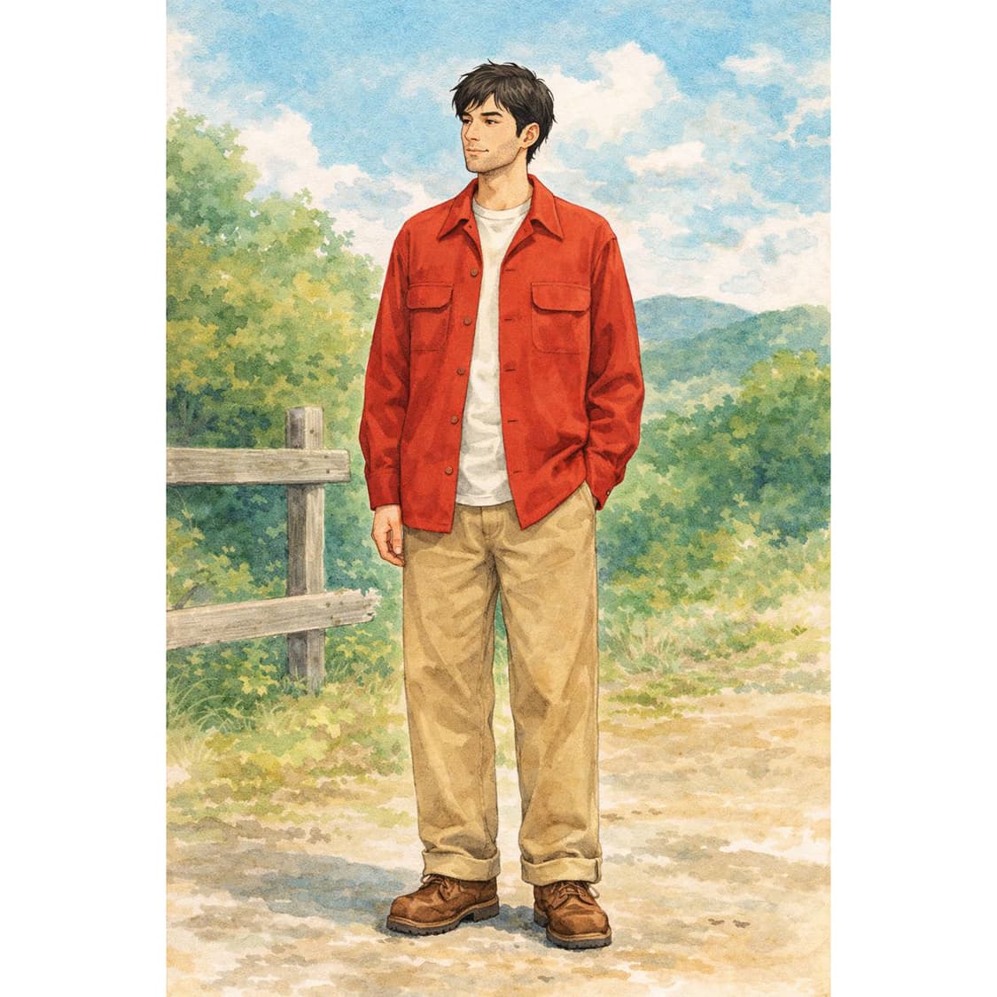 [L] 60s ~ 펜들턴 USA 롱테일 카라 울 셔츠 MT-1501  상품이미지10