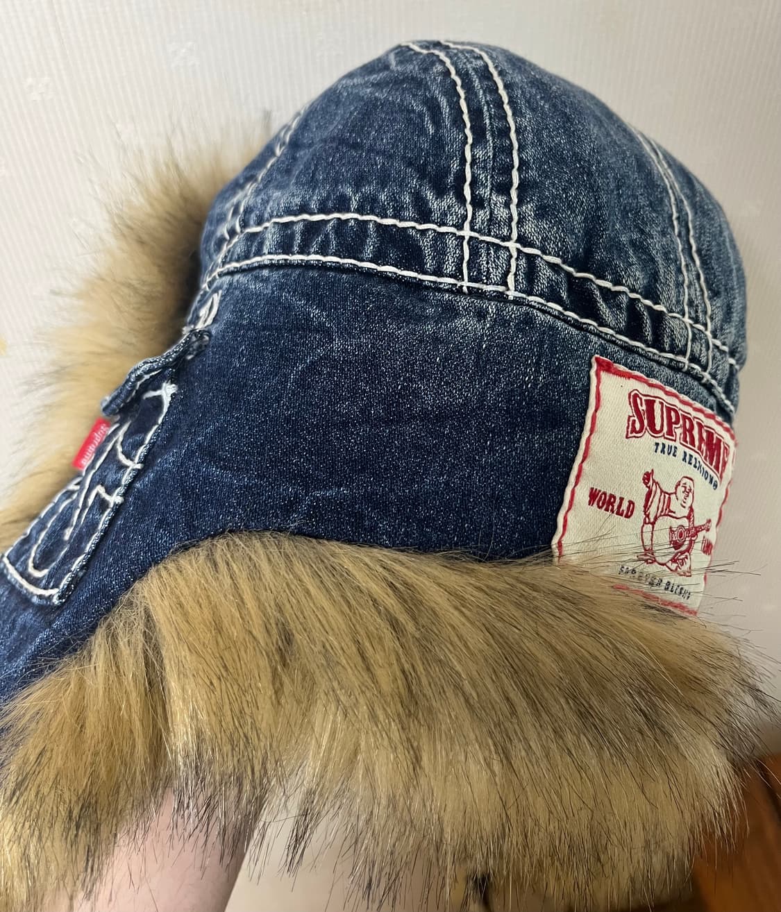 슈프림 x 트루릴리전 고어텍스 트루퍼 햇 데님 상품이미지2