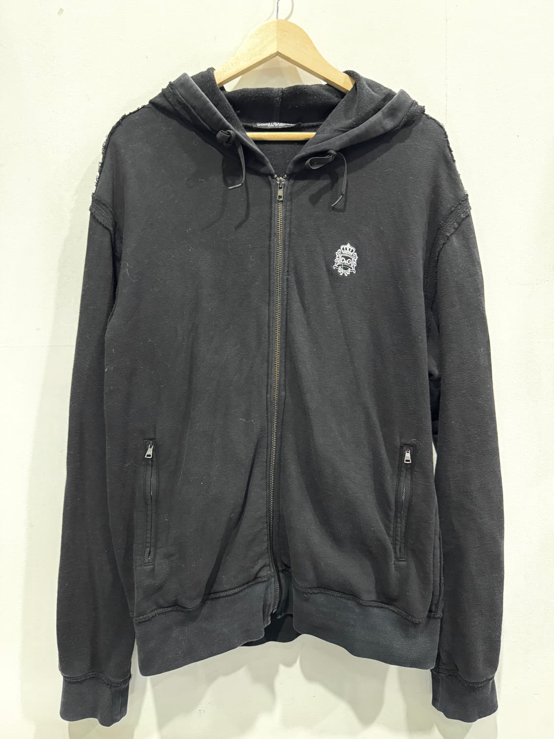 돌체앤가바나 D&G 블랙 후드 집업 50 정품 상품이미지1