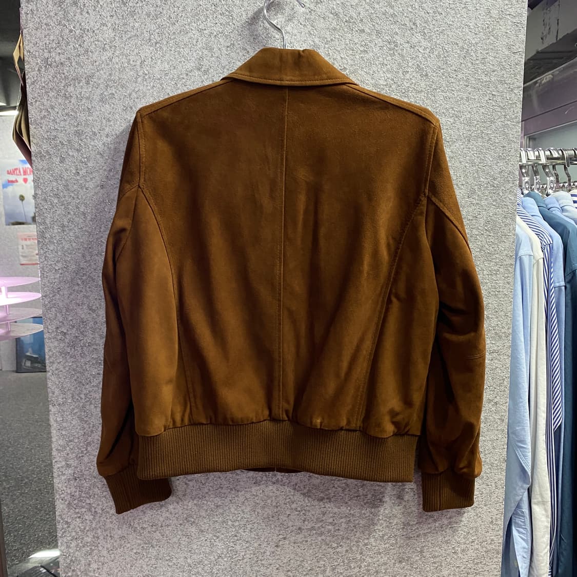 블루핏 포캣 염소 가죽 스웨이드 포켓 A-2 블루종 자켓 B3120  상품이미지3