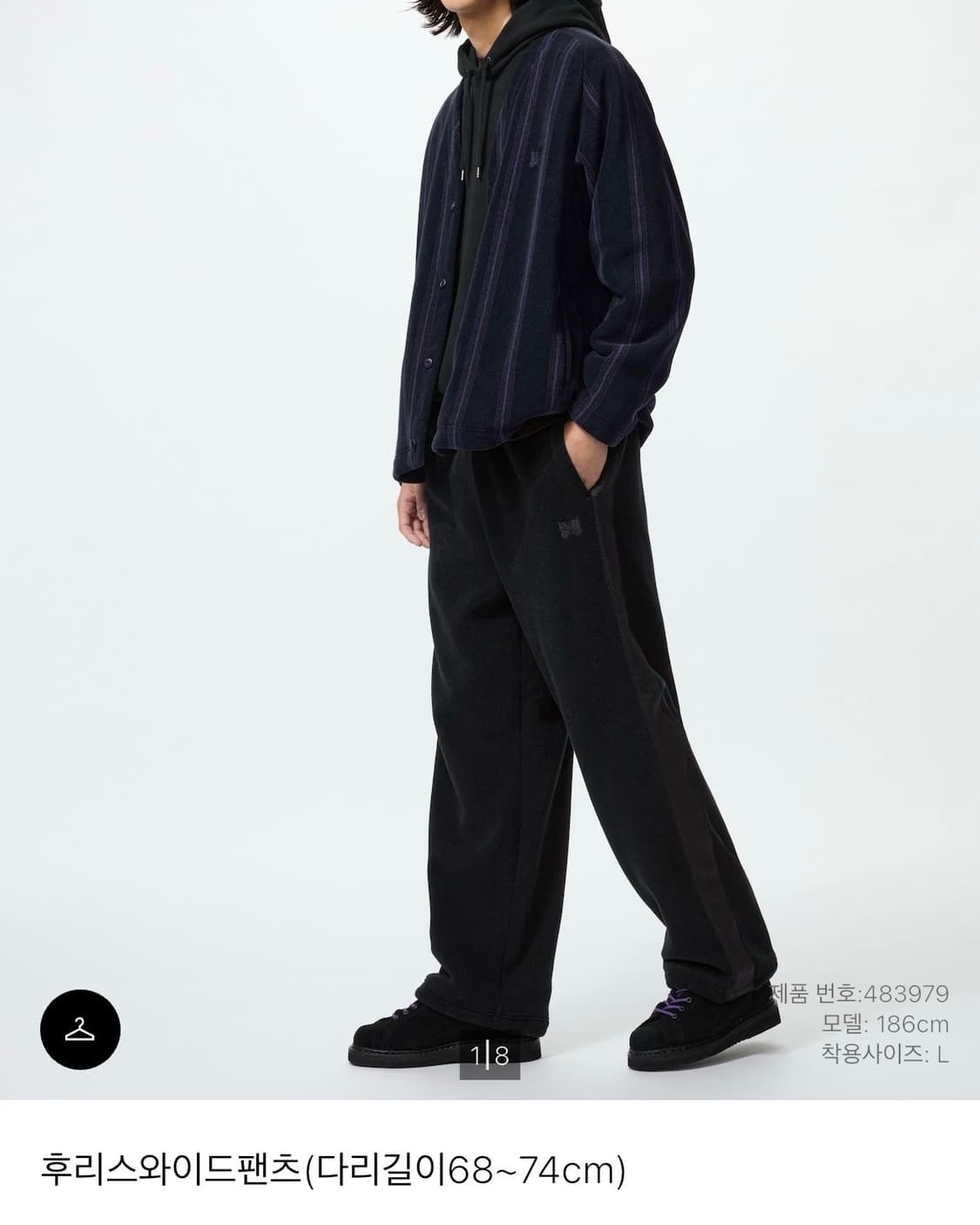 유니클로 니들스 팬츠 블랙M 새상품 상품이미지2