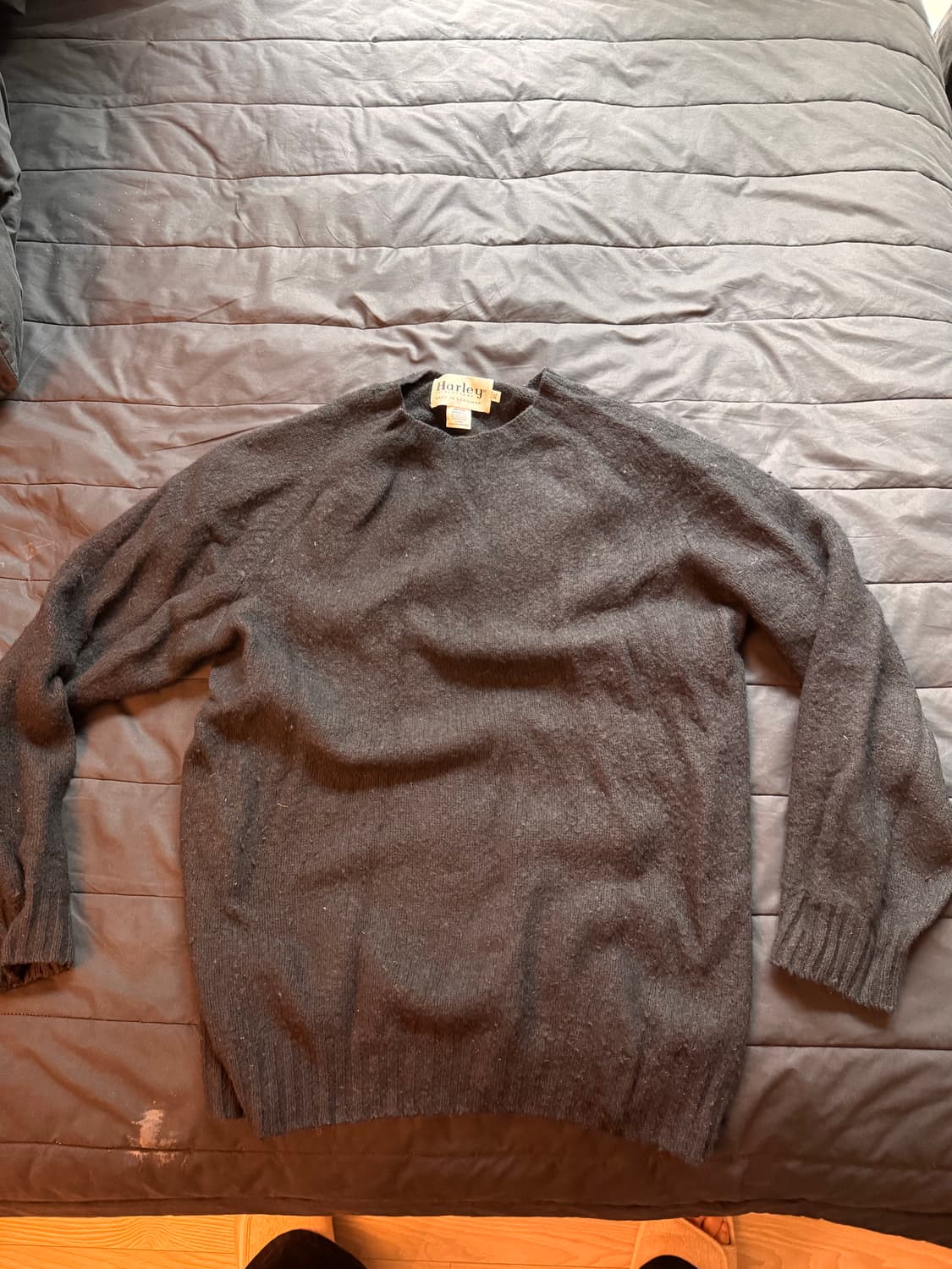 할리오브스코틀랜드 쉐기독 니트 블랙 XL 상품이미지1