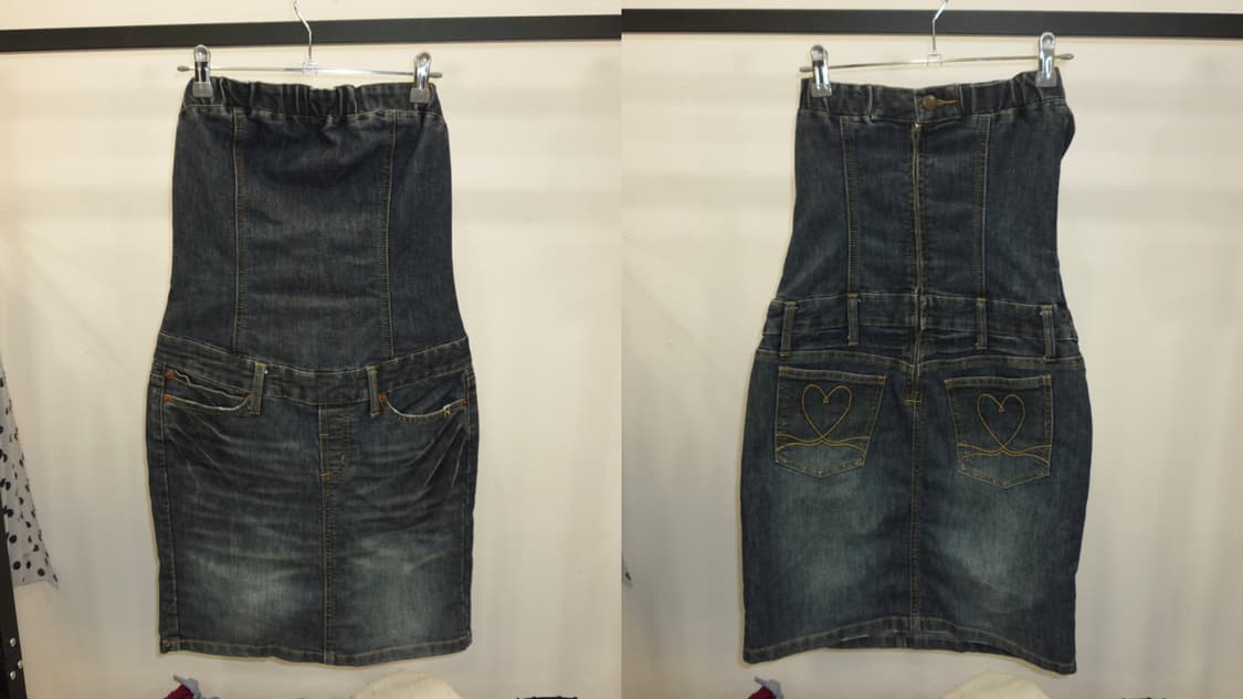 Heart pockets denim ops 상품이미지6