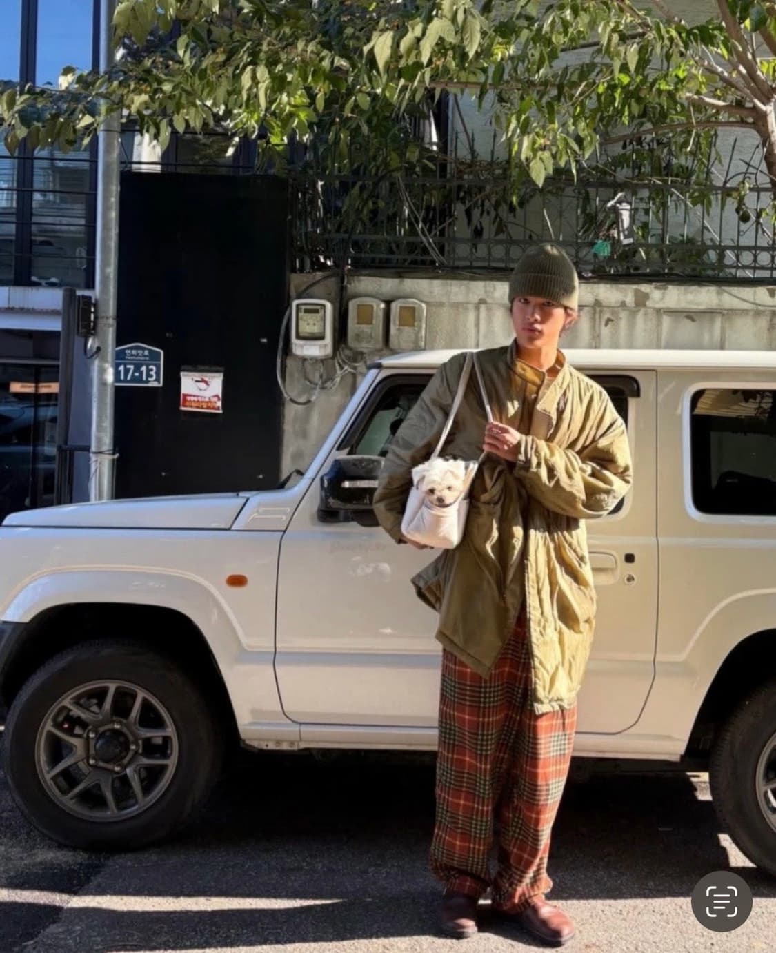 노아 코어 로고 비니 올리브 홍태준 비니 상품이미지2