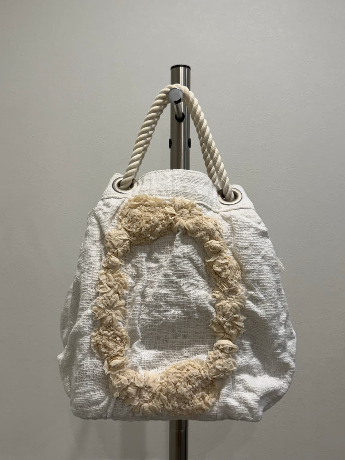 꼼데가르송 플라워 린넨 핸드백 상품이미지7