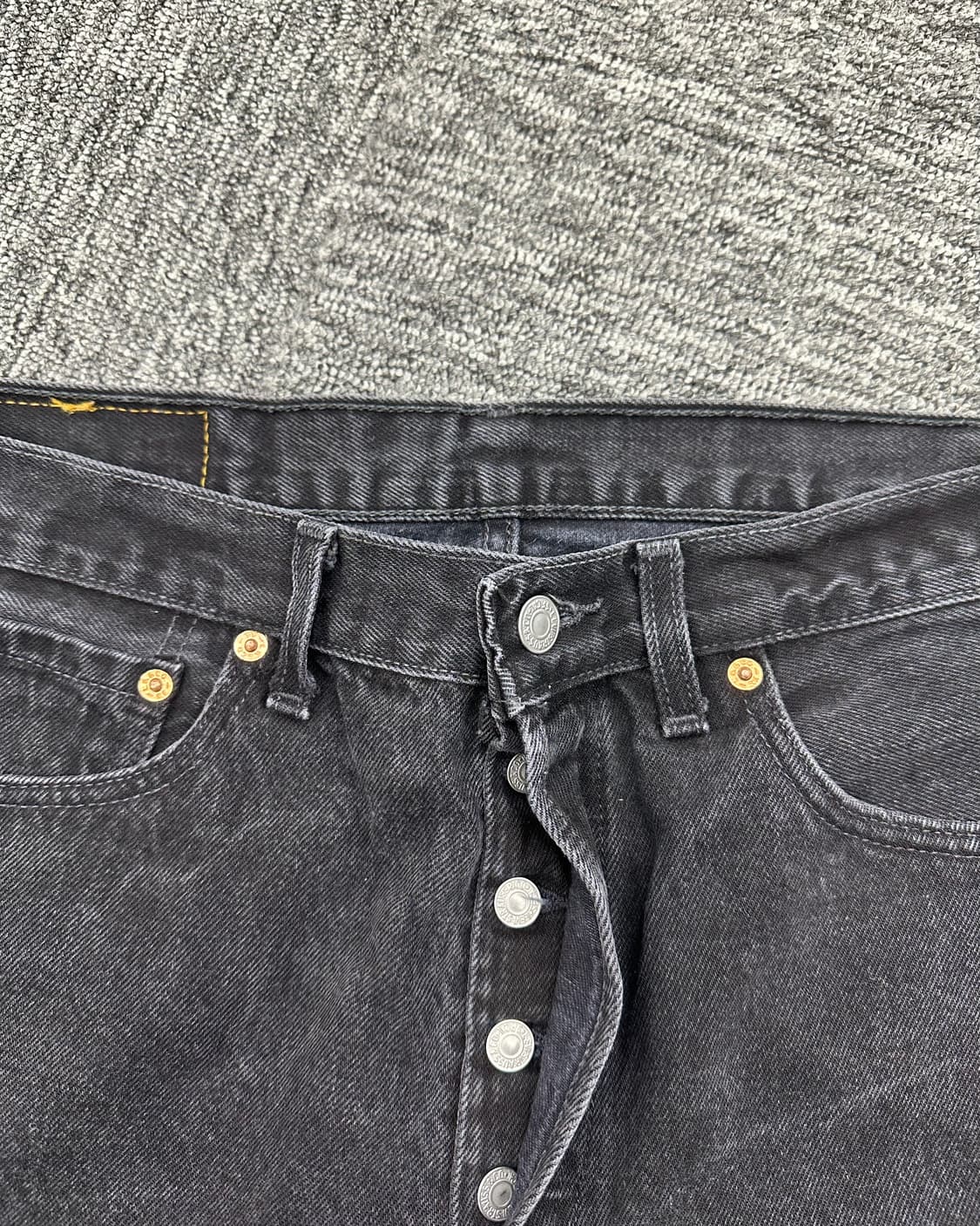 (허단40)00'S 리바이스 501 워싱블랙-M1256 상품이미지2